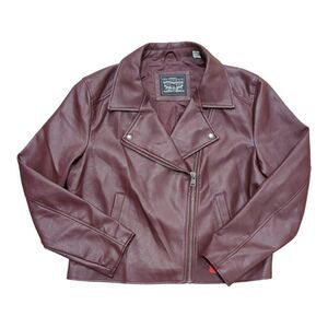 Levi's Women's Burgundy Leather Jacket